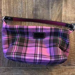 Plaid Coach Mini Bag